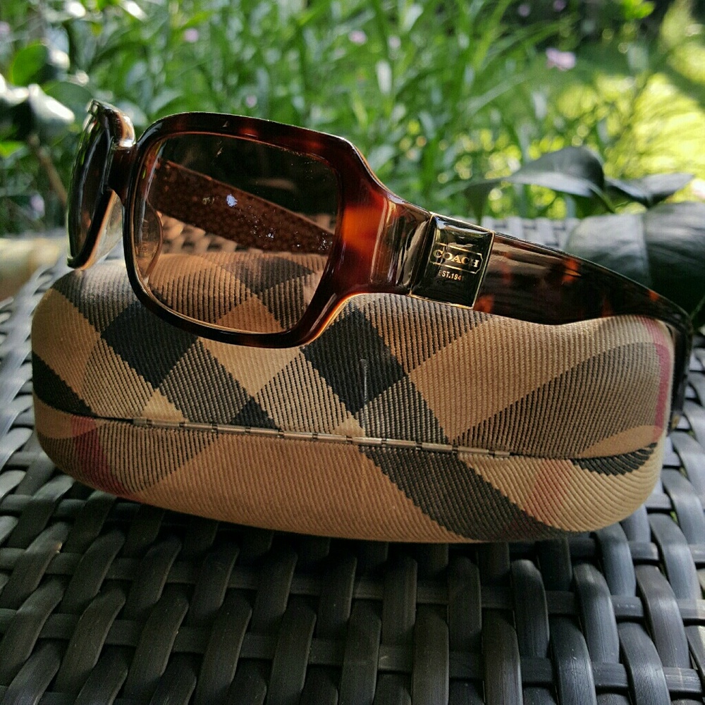Authentic Coach Delphine Brown Sunglasses
